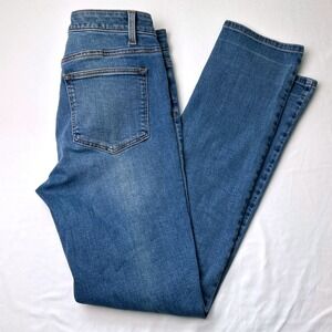 Talbots Womens Mid Rise Straight Leg Jeans Blue Size 2 Medium Wash Stretch